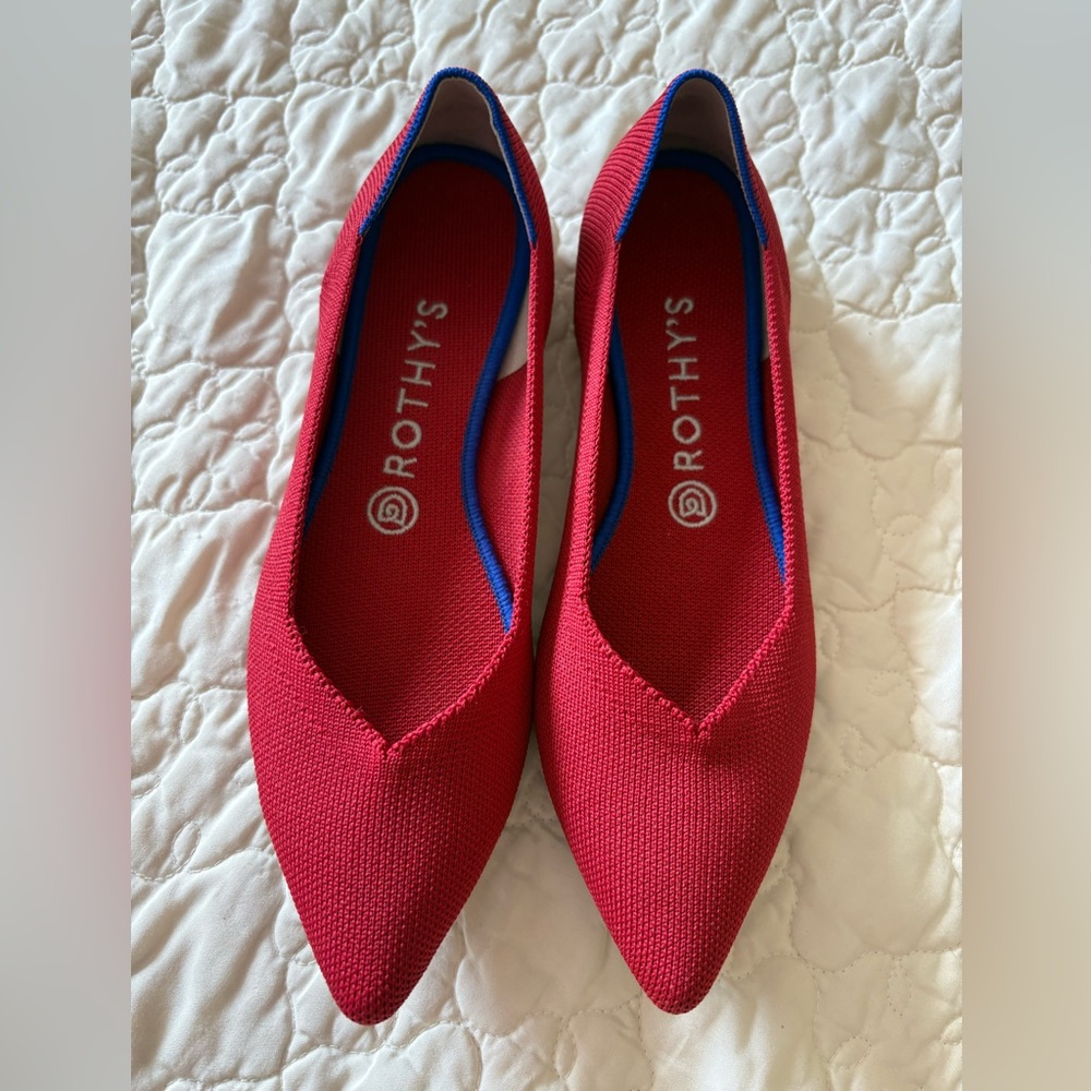 Rothy's Women's Scarlet Red Flats
